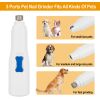 Dog Nail Grinder Pet Nail Trimmer Cordless Paws Grooming Smoothing Claw Care For Small Medium Large Dogs Cats