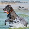 Dog Training Collar IP67 Waterproof Pet Beep Vibration Electric Shock Collar Rechargeable Transmitter Receiver Trainer w/ Remote