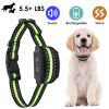 Anti-Bark Dog Collar IP67 Waterproof Beep Electric Shock Rechargeable Pet Training Device w/ 7 Adjustable Sensitivity