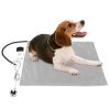 Pet Heating Pad Waterproof Electric Heating Mat Warming Blanket with 9 Heating Modes 4 Timer Settings Washable Cover Chew Resistant Cord Case