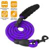 5FT Dog Leash Dog Training Walking Lead w/ Foam Handle Highly Reflective Treads Strong Nylon Dog Rope For Small Medium Dogs