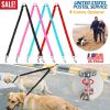 Double Dogs Leash Two Dogs Leash No-Tangle Dual Dogs Lead Metal Coupler Dog Walking Training Leash Pet Leashes for 2 Dogs