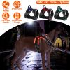 Light Up Dog Harness Rechargeable LED Dog Harness No Pull Lighted Dog Vest with Handle for Small/Medium/Large Dogs