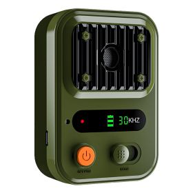 Ultrasonic Anti-Barking Device Rechargeable Auto Dog Bark Control Deterrent Box Training Device IPX4 Waterproof with 3 Frequency Max 32.8Feet Sensing (Option: Green)