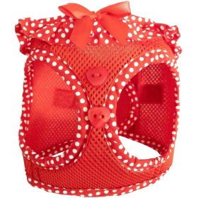 American River Choke Free Dog Harness Polka Dot Collection (Color: Red Polka Dot, size: 2X/3X-Large)