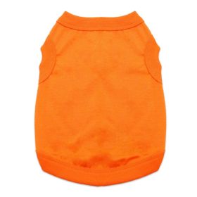 Cotton Dog Tank (Color: Sunset Orange, size: large)